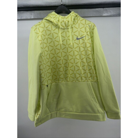 Nike Men's Therma B Yellow All Over Print Fleece Hoodie (DD1760-060) Size Large - Picture 8 of 9